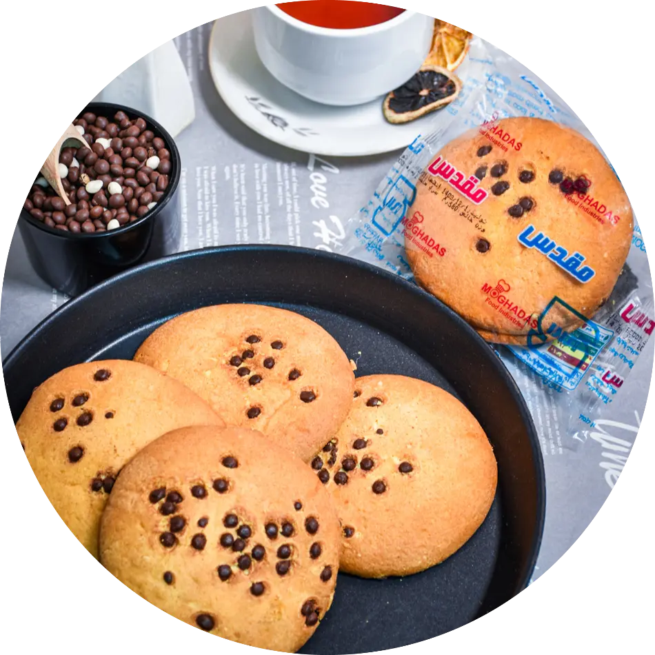 کوکی دوقلو با تزیین شکلات