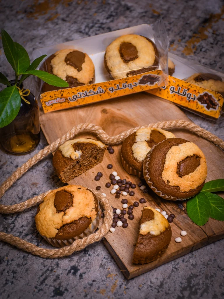 کیک دوقلو شکلاتی